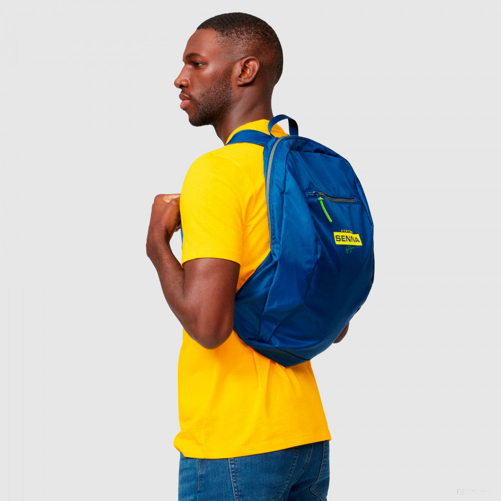 Sac à dos Ayrton Senna Packable, Bleu - FansBRANDS®