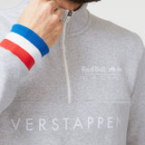 Red Bull Max Verstappen Sweat, Zipped, Gris, 2022 - FansBRANDS®