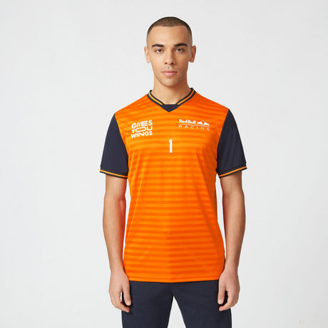 Red Bull T-shirt col rond, Max Verstappen Sportswear, Orange, 2022 - FansBRANDS®