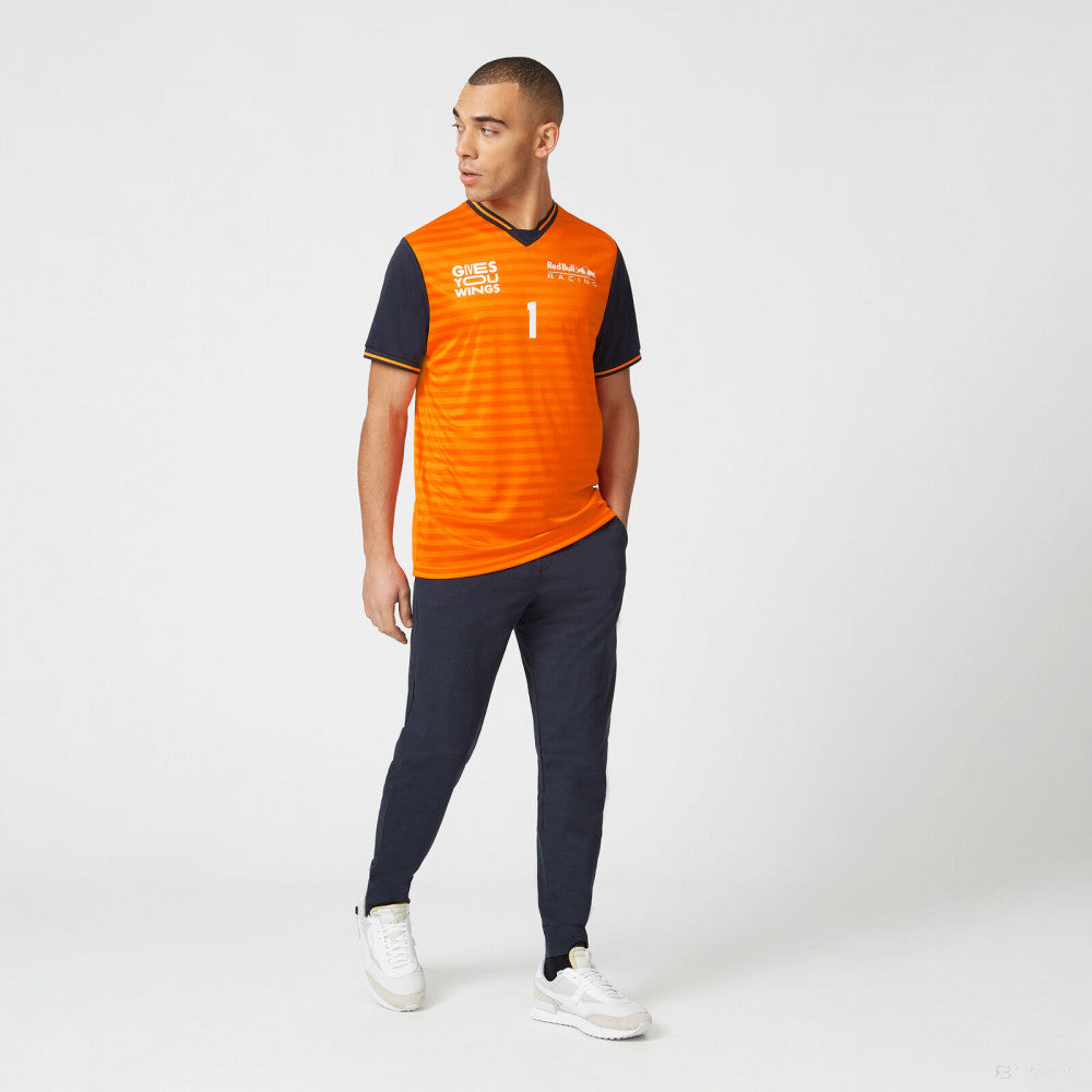 Red Bull T-shirt col rond, Max Verstappen Sportswear, Orange, 2022