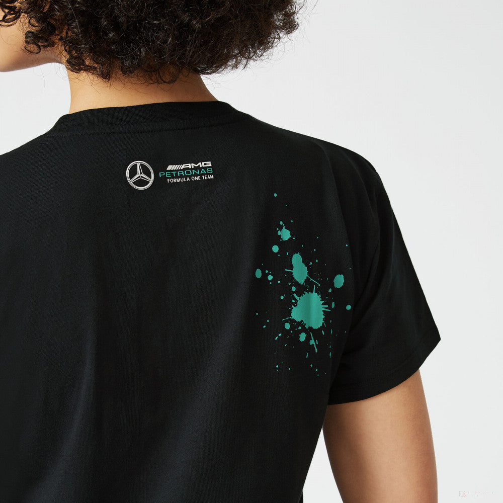 Mercedes Lewis Hamilton T-shirt col rond Femmess, LEWIS #44, Noir, 2022 - FansBRANDS®