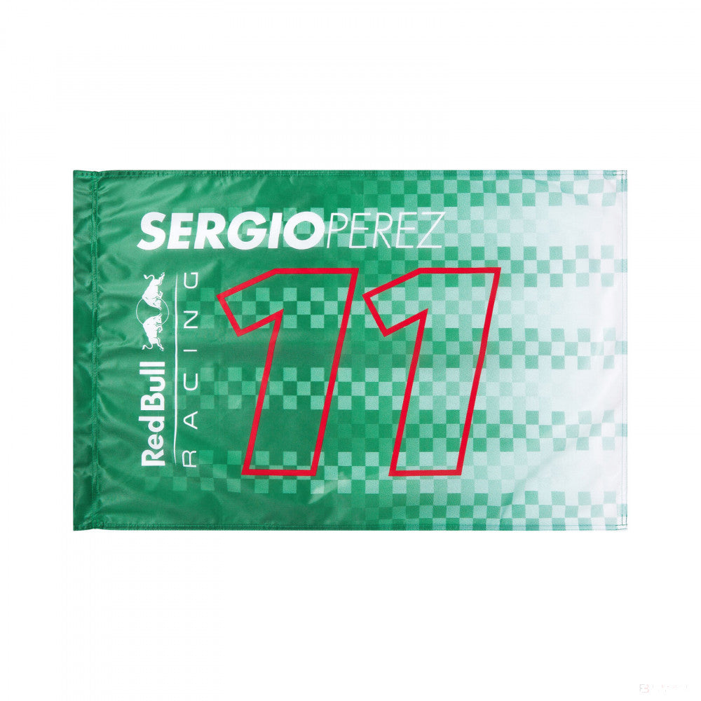 Red Bull Sergio Perez Drapeau, 90x60 cm, Vert, 2021 - FansBRANDS®