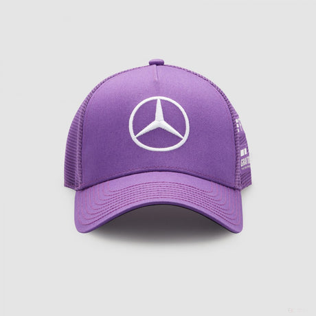 Mercedes Casquette de baseball, Lewis Hamilton Trucker, Mauve, 2022 - FansBRANDS®