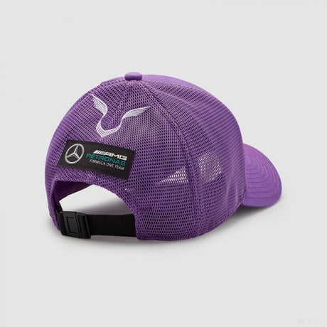 Mercedes Casquette de baseball, Lewis Hamilton Trucker, Mauve, 2022 - FansBRANDS®