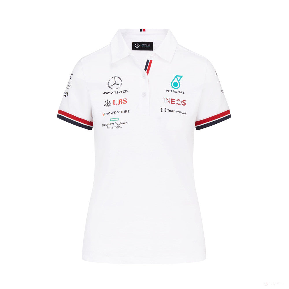 Mercedes Team Polo Femmess, Blanc, 2022
