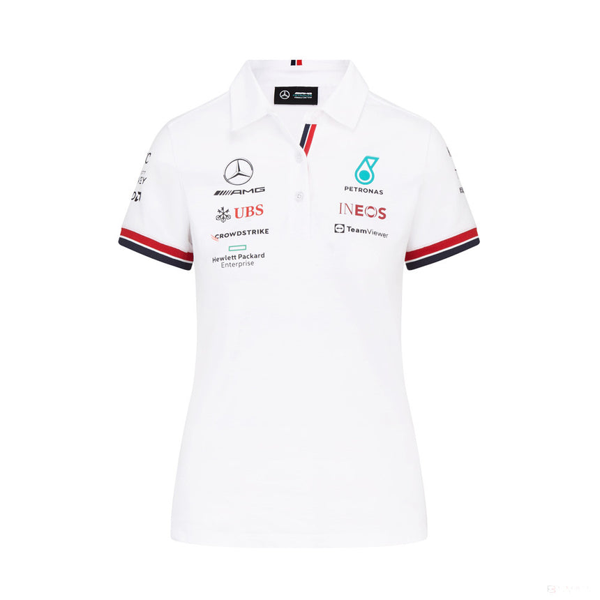 Mercedes Team Polo Femmess, Blanc, 2022 - FansBRANDS®