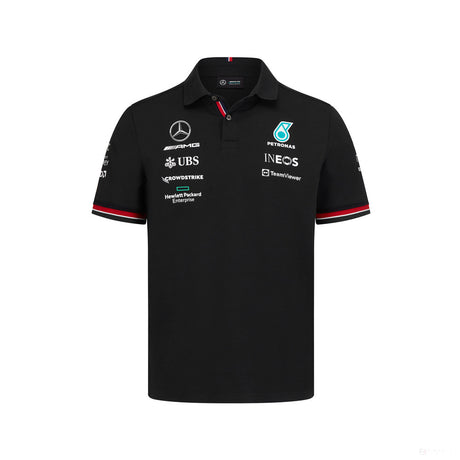 Mercedes Team Polo, Noir, 2022 - FansBRANDS®