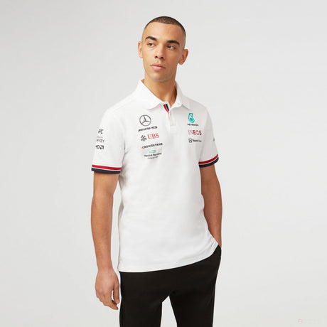 Mercedes Team Polo, Noir, 2022 - FansBRANDS®