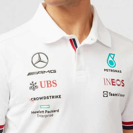 Mercedes Team Polo, Noir, 2022 - FansBRANDS®