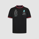 Mercedes Team T-shirt col rond Enfant, Noir, 2022