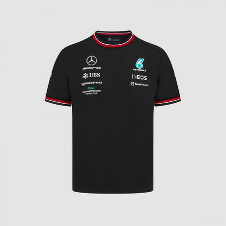 Mercedes Team T-shirt col rond Enfant, Noir, 2022 - FansBRANDS®
