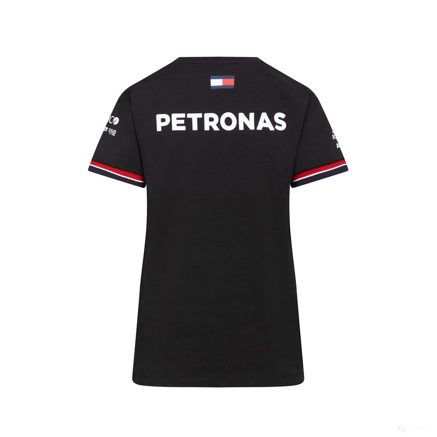 Mercedes Team T-shirt col rond Femmess, Noir, 2022 - FansBRANDS®