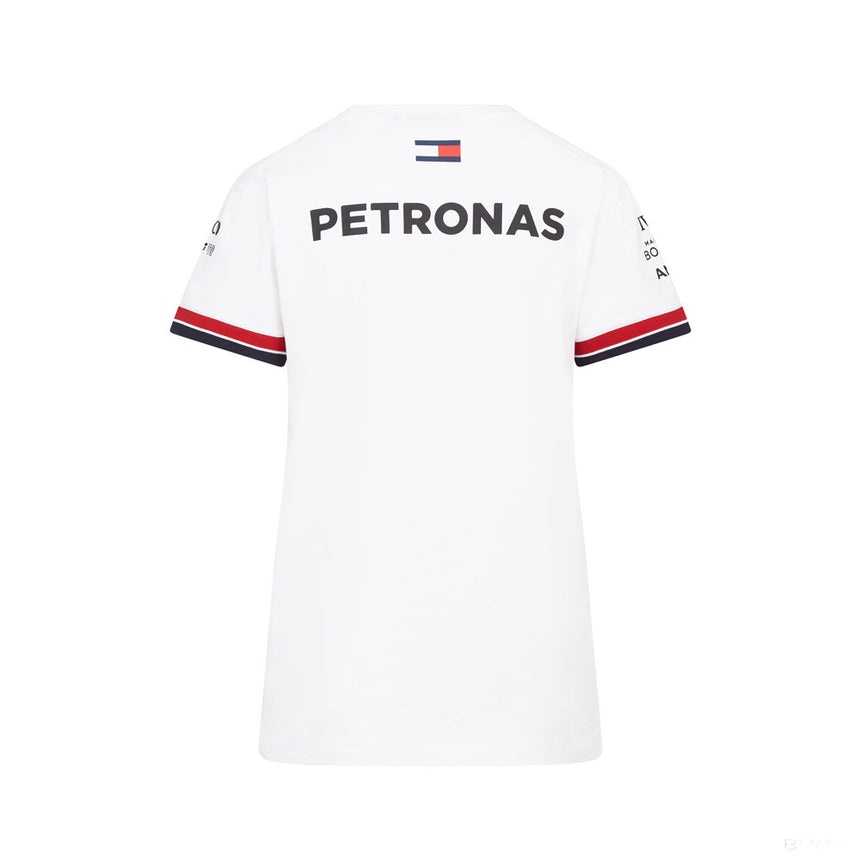 Mercedes Team T-shirt col rond Femmess, Blanc, 2022 - FansBRANDS®