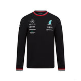 Mercedes Team T-shirt col rond, Noir, 2022 - FansBRANDS®