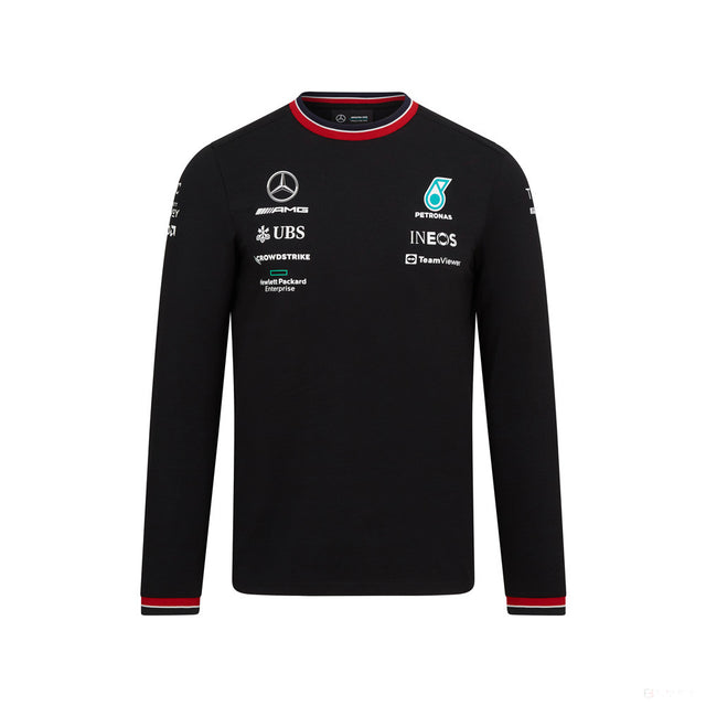 Mercedes Team T-shirt col rond, Noir, 2022 - FansBRANDS®