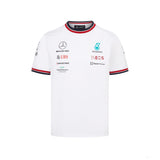 Mercedes Team T-shirt col rond, Blanc, 2022