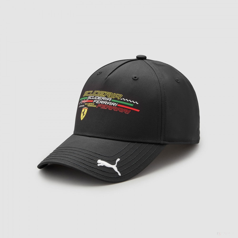 Ferrari Casquette de baseball, Fanwear Logo, Noir, 2022