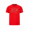 Ferrari T-shirt col rond, Carlos Sainz Driver, Rouge, 2022 - FansBRANDS®