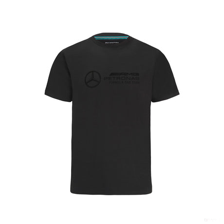 Mercedes T-shirt col rond, Stealth Large Logo, Noir, 2022 - FansBRANDS®