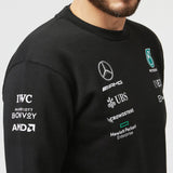 Mercedes Sweat, Crew, Noir, 2022