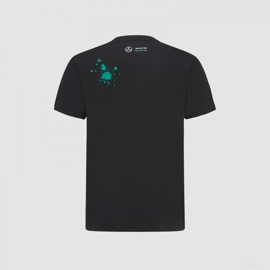 Mercedes George Russell T-shirt col rond, GEORGE #63, Noir, 2022 - FansBRANDS®