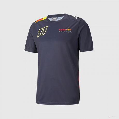 Red Bull T-shirt col rond, Sergio Perez Driver CHECO, Bleu, 2022 - FansBRANDS®