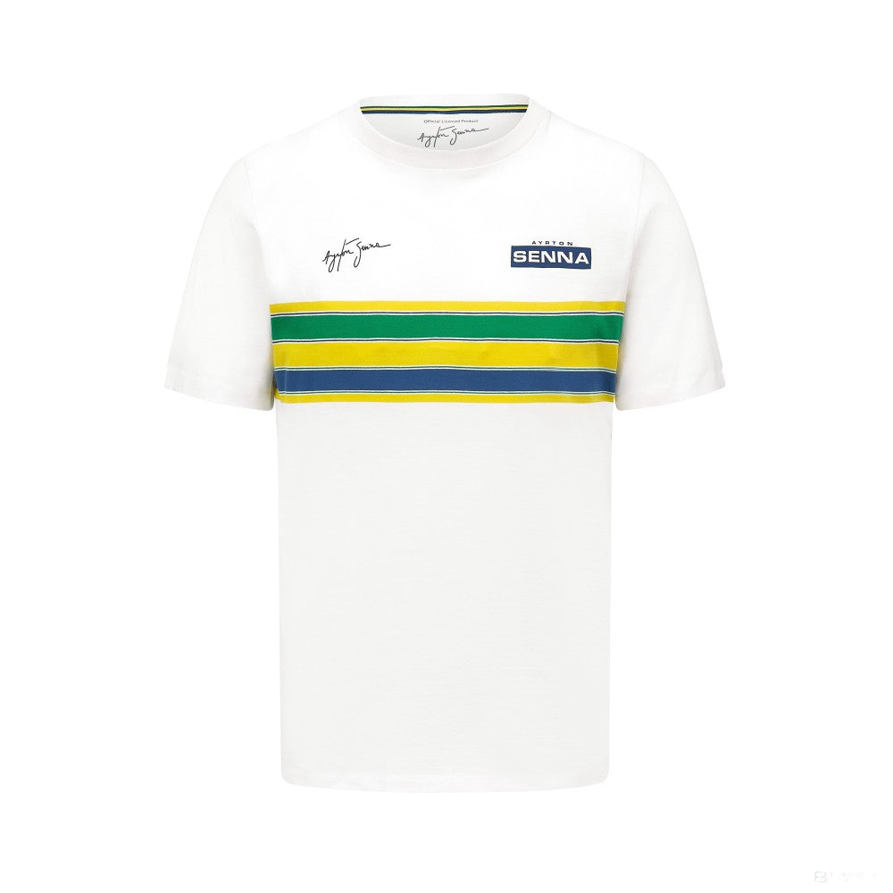 Ayrton Senna  Mens Stripe T-shirt 2022
