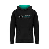 Sweat-shirt à capuche avec logo Mercedes, enfants, noir