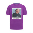 T-shirt portrait Mercedes Lewis Hamilton, violet - FansBRANDS®