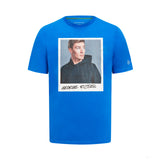 T-shirt 'portrait' Mercedes George Russell, bleu - FansBRANDS®
