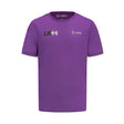 T-shirt de sport Mercedes Lewis Hamilton, violet - FansBRANDS®
