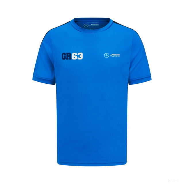 Chemise de sport Mercedes George Russell, bleue - FansBRANDS®