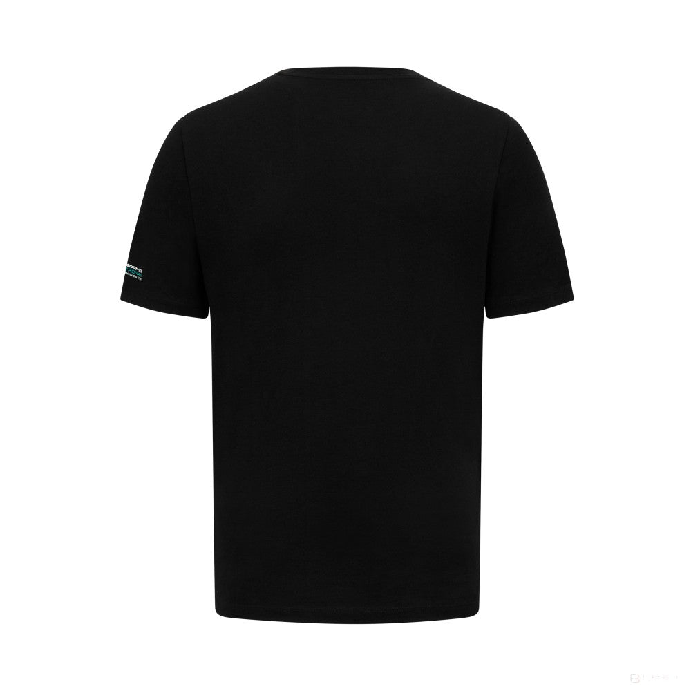 T-Shirt logo Mercedes George Russell, hommes, noir - FansBRANDS®