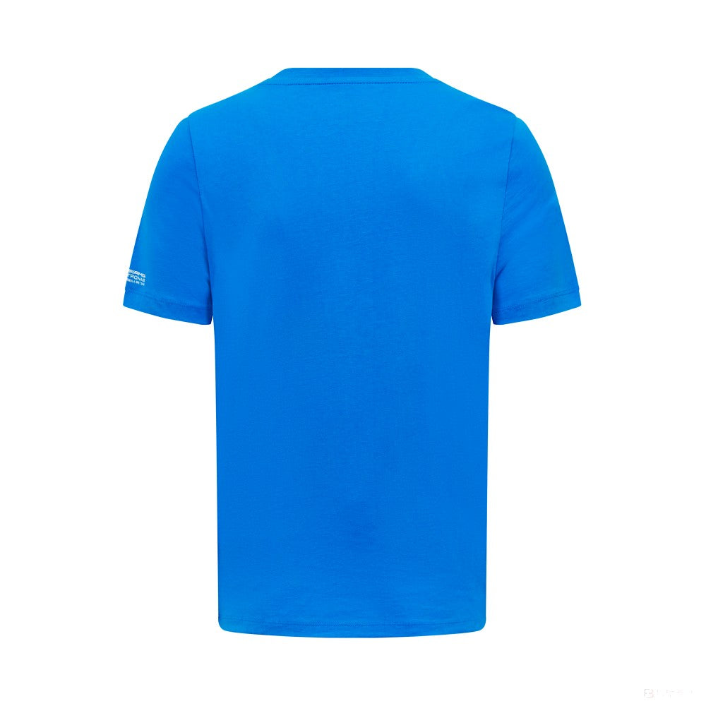 T-shirt logo Mercedes George Russell, Hommes, Bleu