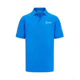 T-shirt à col George Russell pour hommes Mercedes, bleu - FansBRANDS®