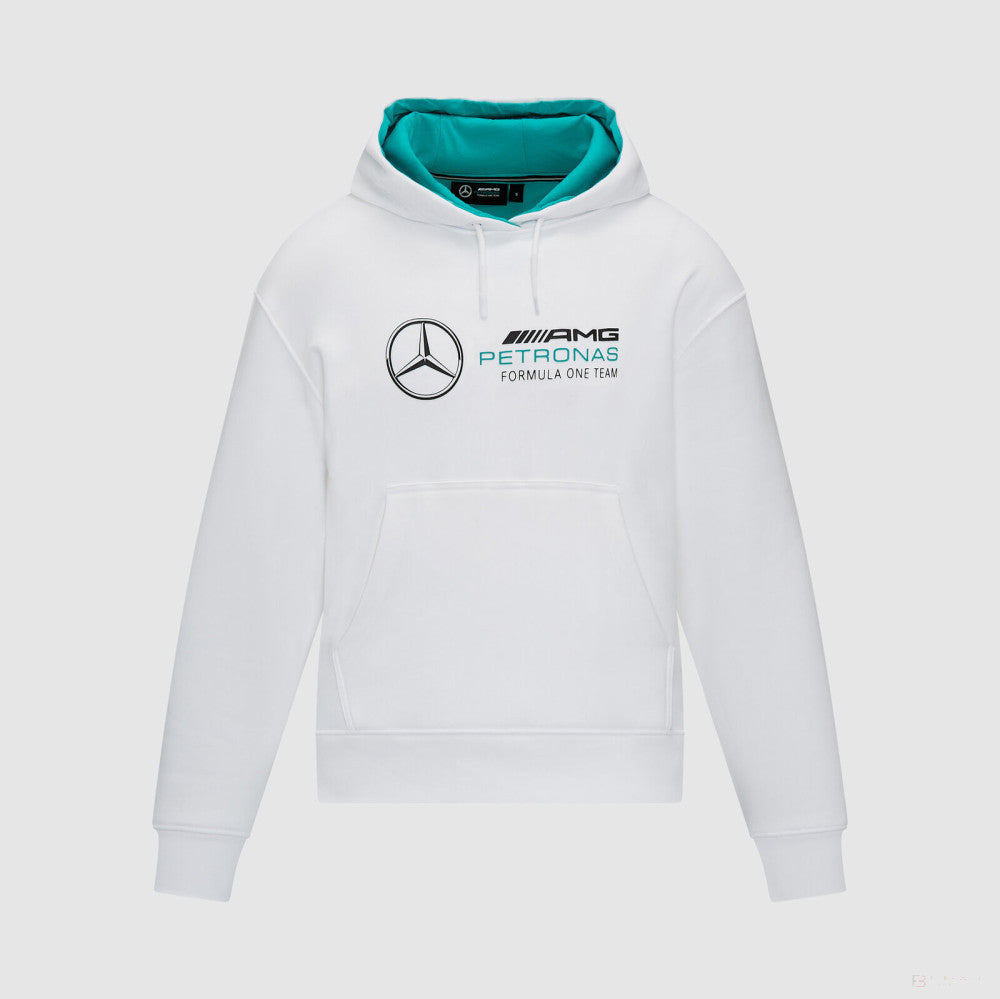 Mercedes, Sweat à capuche oversize pour femme, Blanc - FansBRANDS®