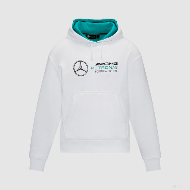 Mercedes, Sweat à capuche oversize pour femme, Blanc - FansBRANDS®