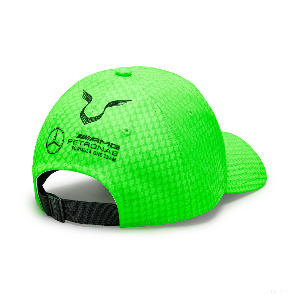 Mercedes Team Lewis Hamilton Col Driver casquette de baseball Néon vert, 2023 - FansBRANDS®