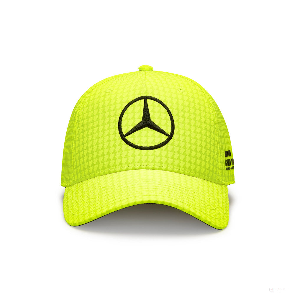 Mercedes Team Lewis Hamilton Col Driver casquette de baseball jaune fluo, 2023 - FansBRANDS®