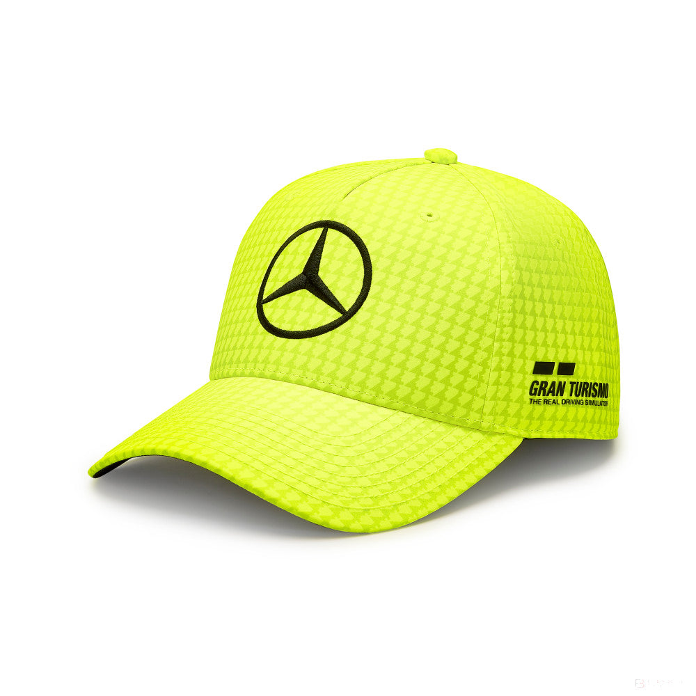 Mercedes Team Lewis Hamilton Col Driver casquette de baseball jaune fluo, 2023 - FansBRANDS®