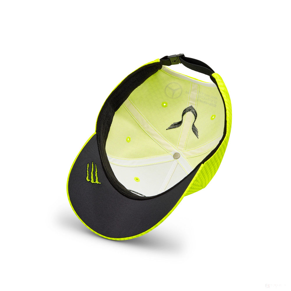 Mercedes Team Lewis Hamilton Col Driver casquette de baseball jaune fluo, 2023 - FansBRANDS®