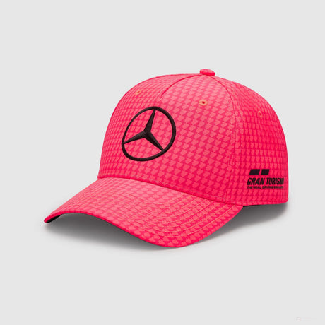Mercedes Team Lewis Hamilton Col Driver casquette de baseball Néon rose, 2023
