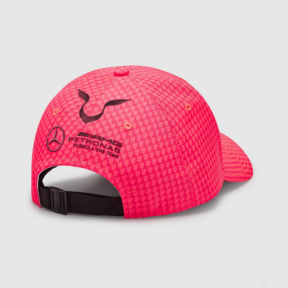 Mercedes Team Lewis Hamilton Col Driver casquette de baseball Néon rose, 2023 - FansBRANDS®