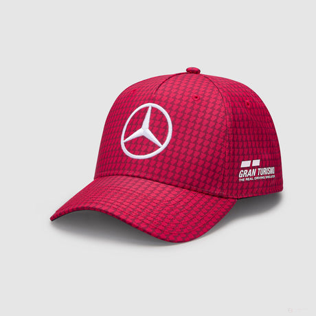 Mercedes Team Lewis Hamilton Col Driver casquette de baseball rouge pomme, 2023