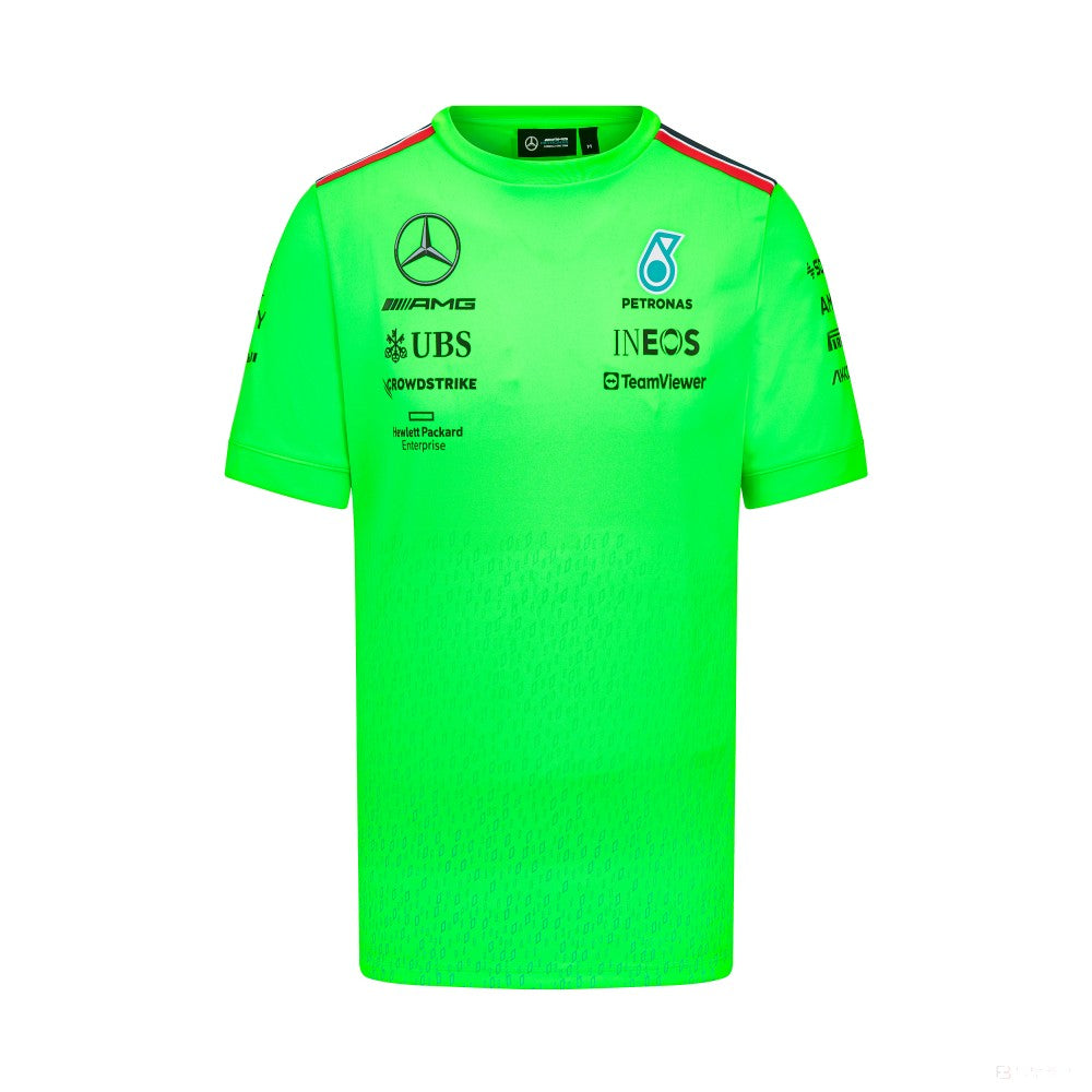 Mercedes Team, T-shirt vert Set Up, 2023