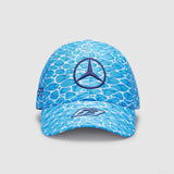 Équipe Mercedes, casquette SE George Russell, No Diving, bleu, 2023