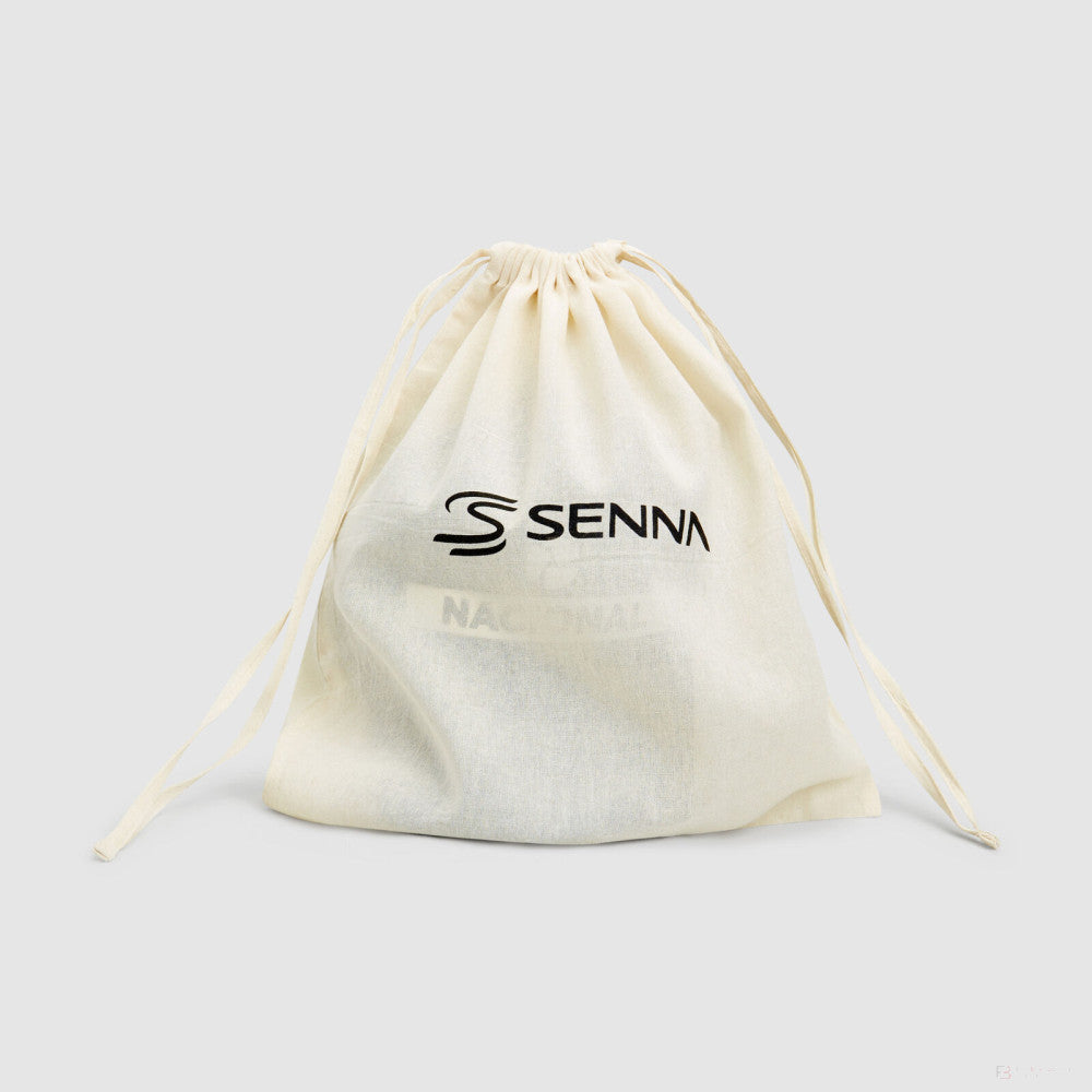Ayrton Senna cap, nacional, blue, with bag, printed logo