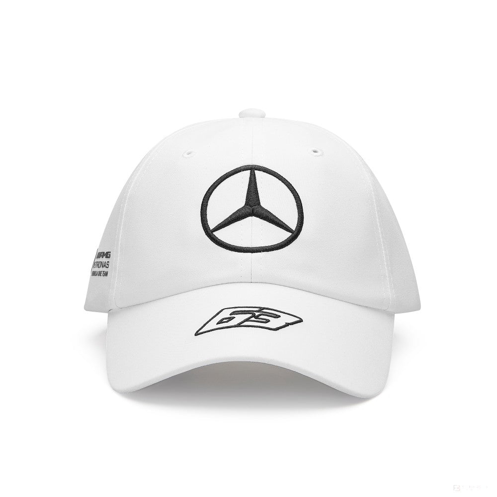Équipe Mercedes, casquette de pilote George Russell blanche, 2023