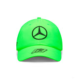 Équipe Mercedes, casquette de pilote George Russell vert fluo, 2023 - FansBRANDS®