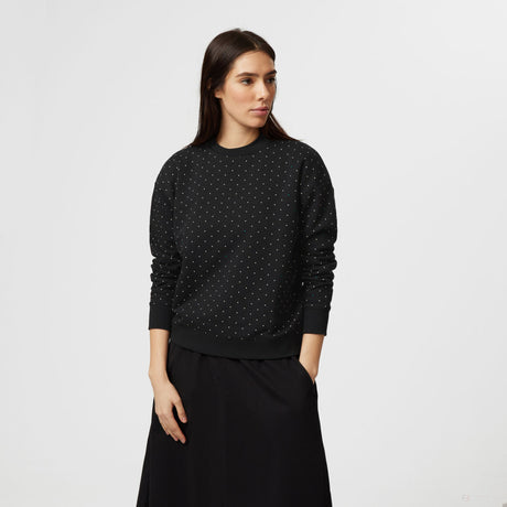 Pull à pois pour femme Mercedes, noir - FansBRANDS®